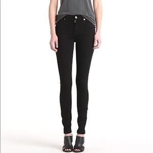 7 FOR ALL MANKIND Black High Waist Skinny Jeans